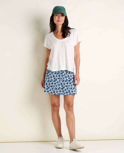 Whisper Tee - Lightweight Organic Cotton & Modal Jersey Tee Egret | Toad&Co Women