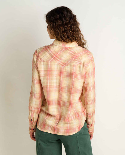 Re-Form Flannel Western Shirt Barley Pattern | Toad&Co Women