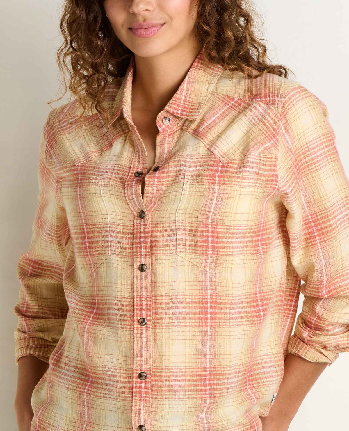 Re-Form Flannel Western Shirt Barley Pattern | Toad&Co Women