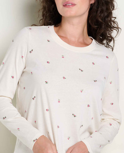 Women's Re-Form Long Sleeve Crew Salt Ditsy Print | Toad&Co Women