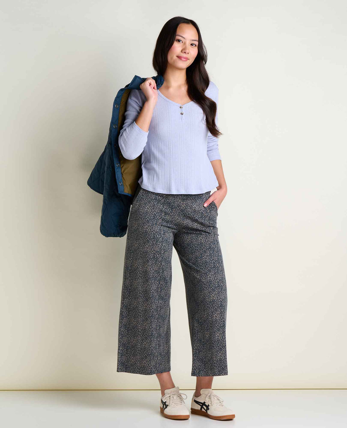 Foothill Pointelle Henley Tee Dew | Toad&Co Women