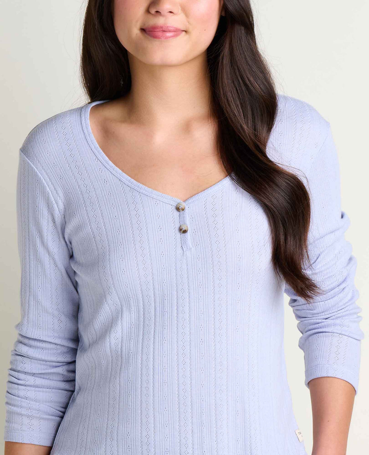 Foothill Pointelle Henley Tee Dew | Toad&Co Women