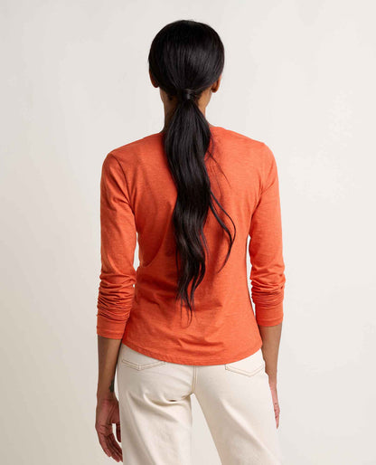 Marley Sustainable Long Sleeve T-Shirt - by Toad&Co Burnt Ochre | Toad&Co Women