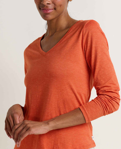 Marley Sustainable Long Sleeve T-Shirt - by Toad&Co Burnt Ochre | Toad&Co Women