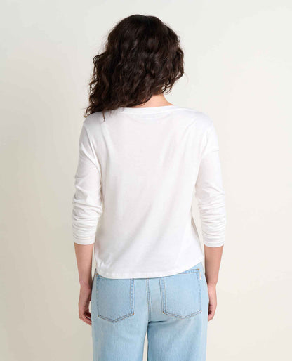 Whisper Long Sleeve Tee Egret | Toad&Co Women