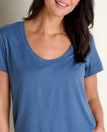 Whisper Tee - Lightweight Organic Cotton & Modal Jersey Tee Canal | Toad&Co Women
