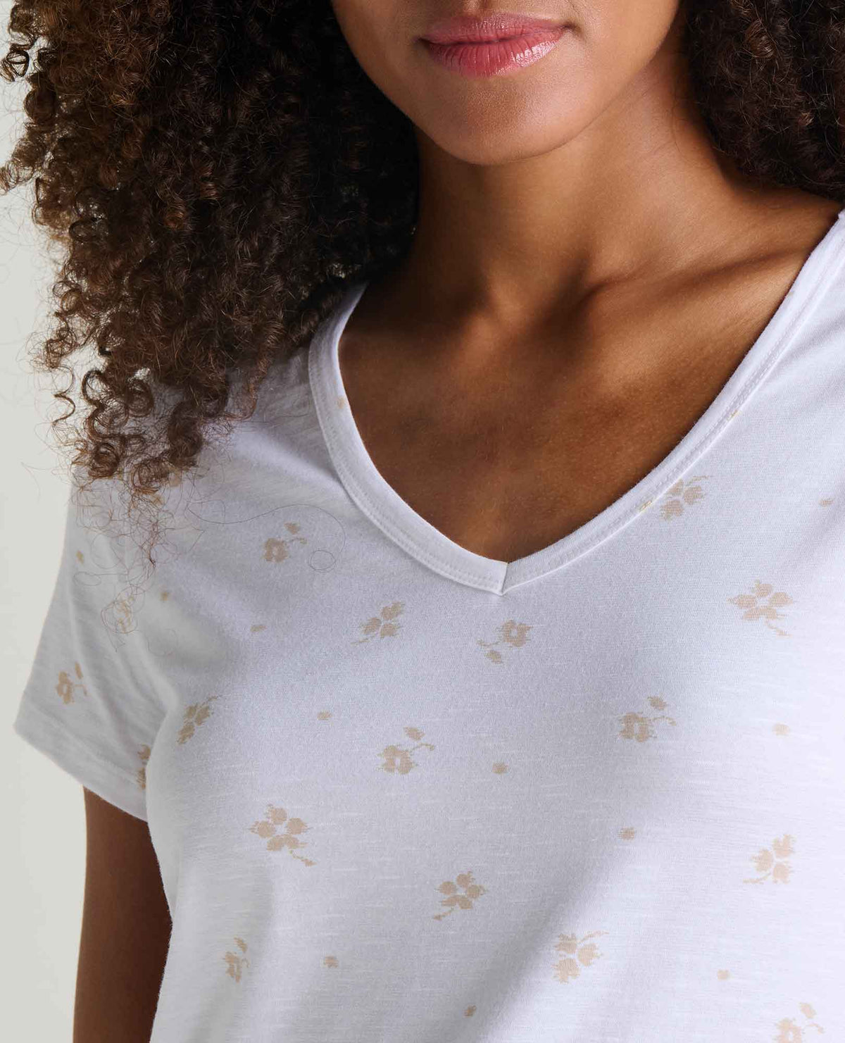 Marley Sustainable Short Sleeve T-Shirt True White Print | Toad&Co Women