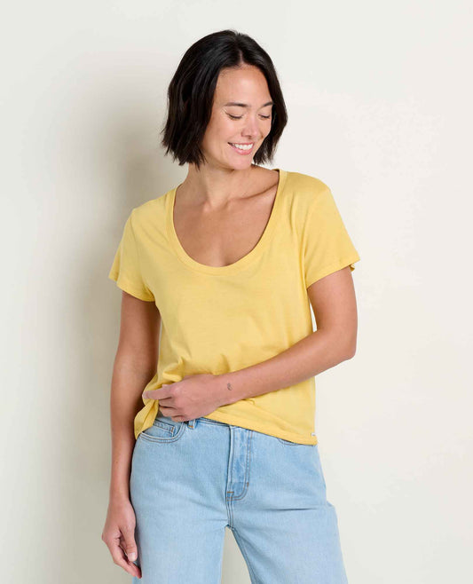 Whisper Tee - Lightweight Organic Cotton & Modal Jersey Tee Chamomile | Toad&Co Women