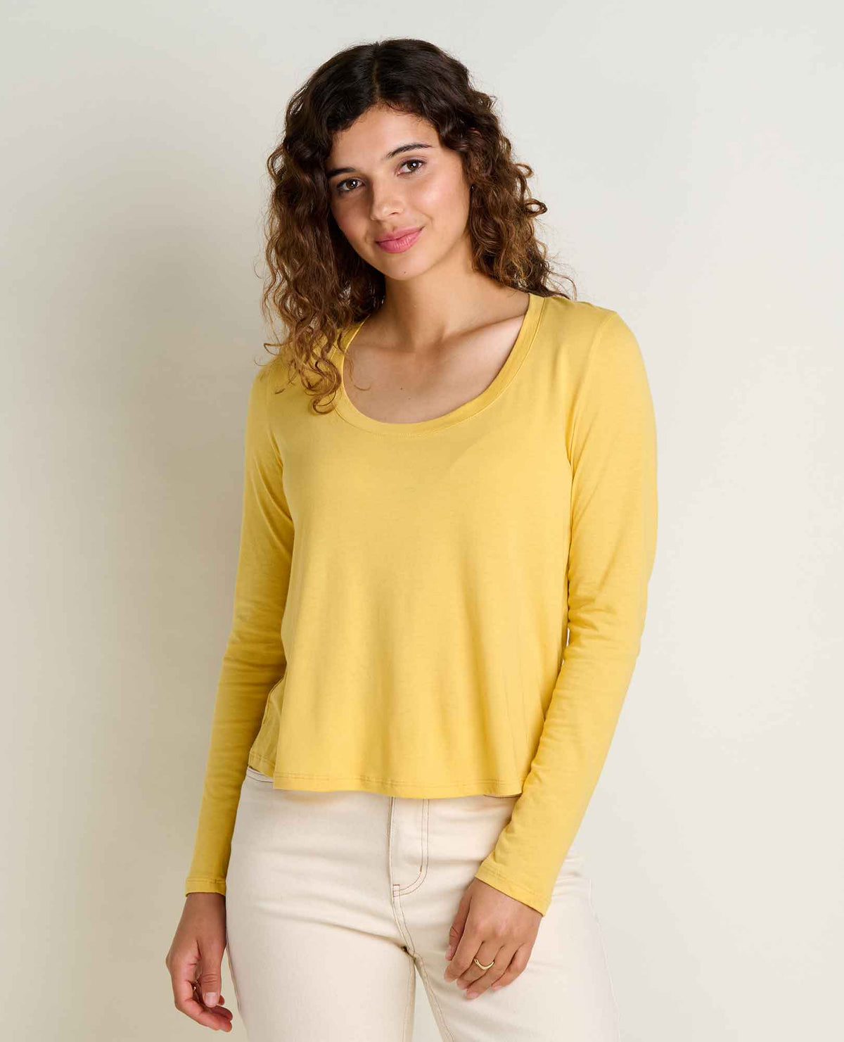 Whisper Long Sleeve Tee Chamomile | Toad&Co Women