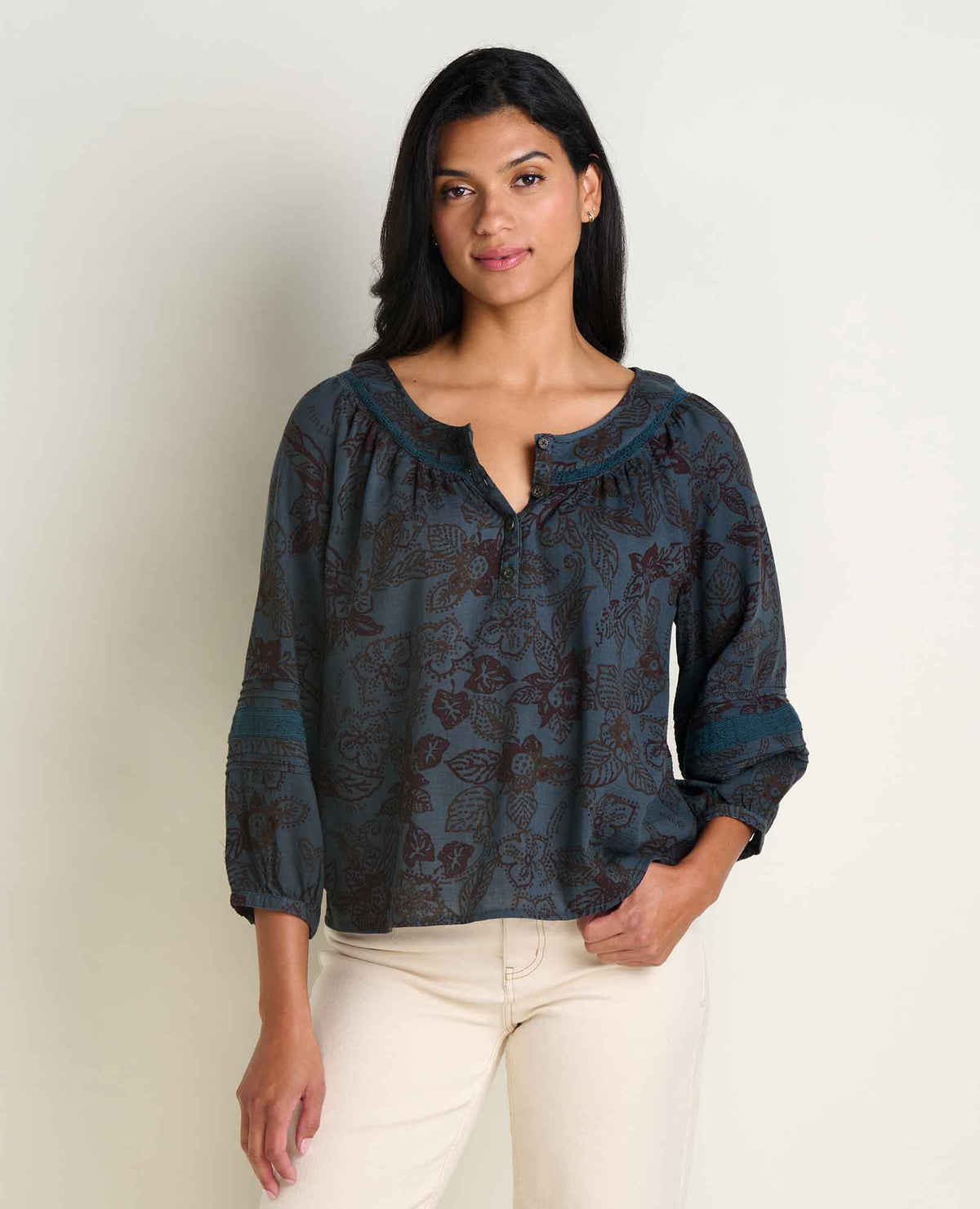 Manzana Peasant Long Sleeve Shirt  | Toad&Co Women