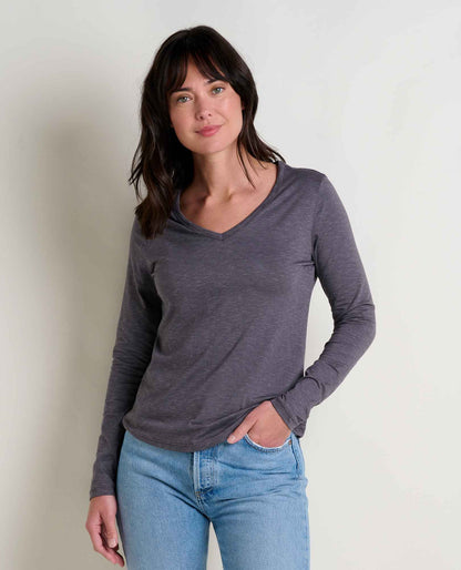 Marley Sustainable Long Sleeve T-Shirt - by Toad&Co Iron | Toad&Co Women
