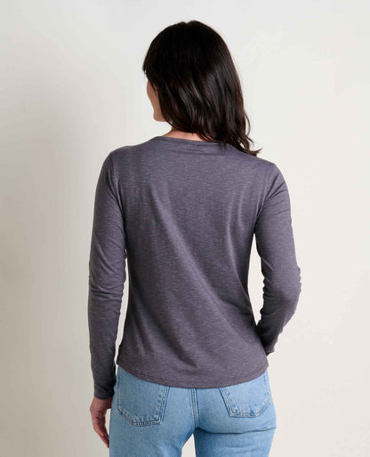Marley Sustainable Long Sleeve T-Shirt - by Toad&Co Iron | Toad&Co Women