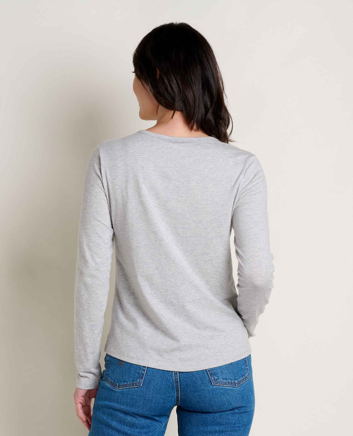 Marley Sustainable Long Sleeve T-Shirt - by Toad&Co Light Heather Grey | Toad&Co Women