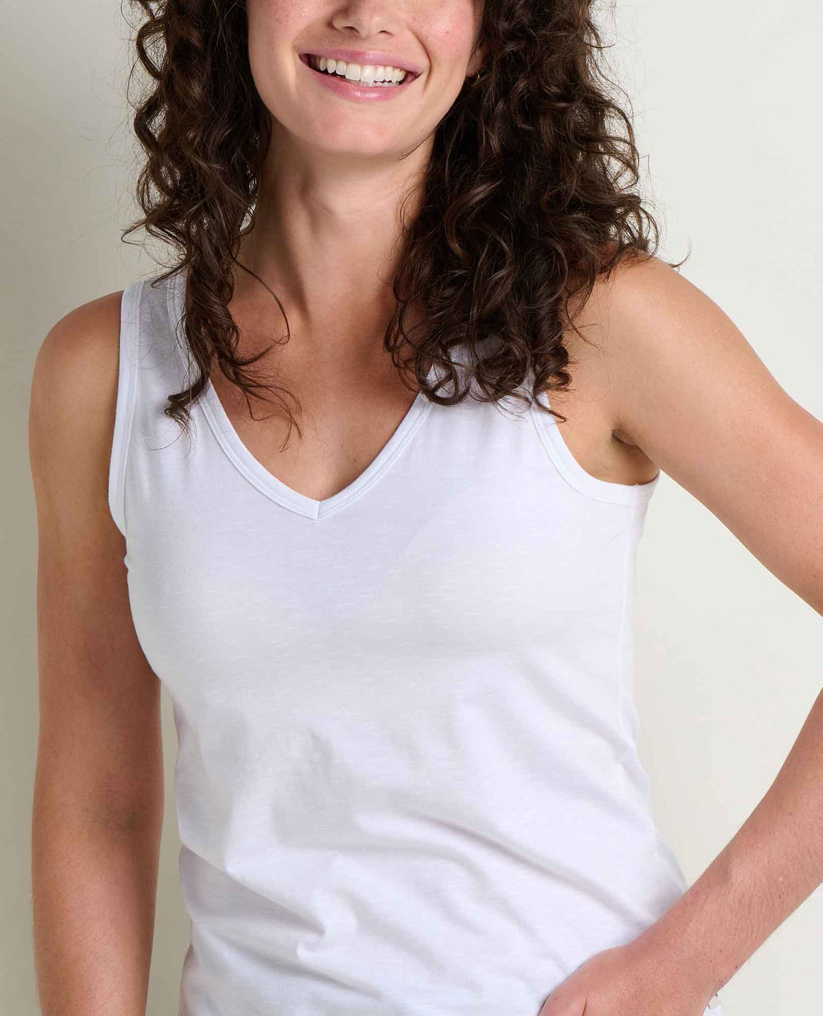Marley Tank Top - Eco-Friendly, Lightweight & Versatile True White | Toad&Co Women