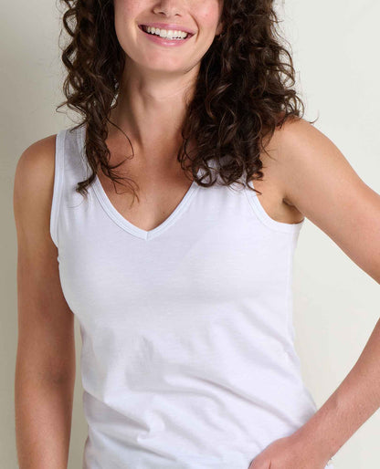 Marley Tank Top - Eco-Friendly, Lightweight & Versatile True White | Toad&Co Women