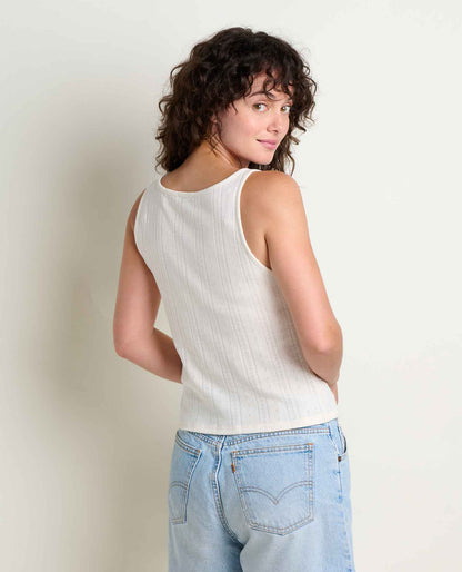 Foothill Pointelle Henley Tank - Organic Cotton Knit Tank  | Toad&Co Women