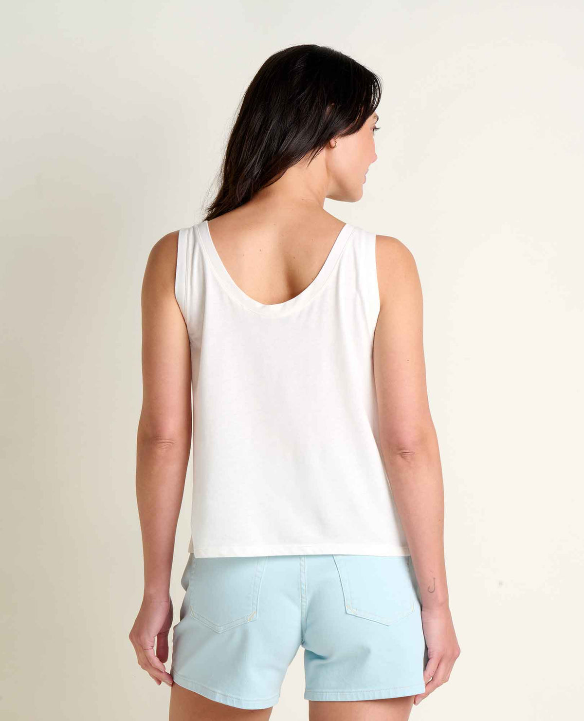 Whisper Tank - Lightweight Organic Cotton & Modal Jersey Tank Egret | Toad&Co Women