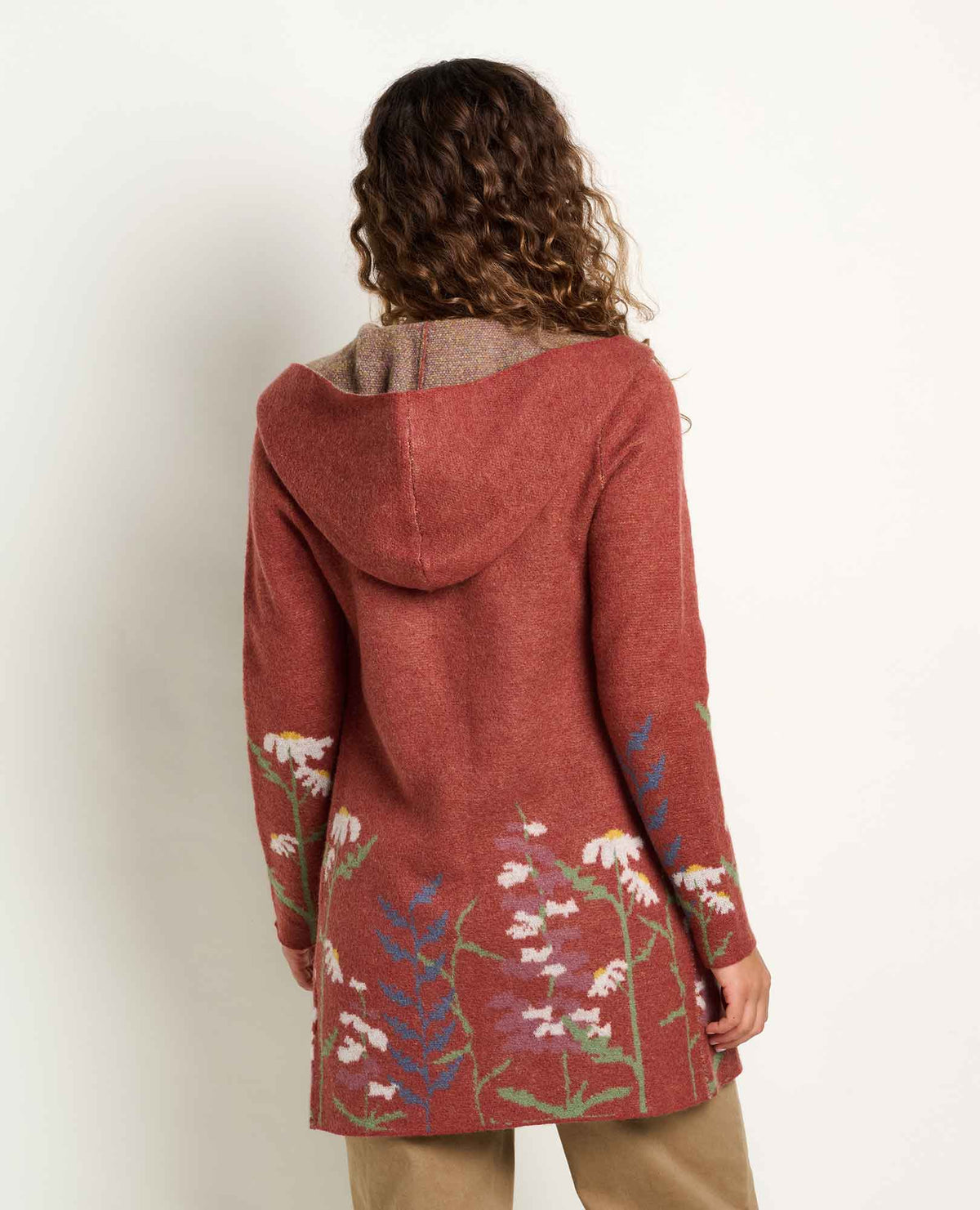 Heartfelt Merino Wool Open Front Cardigan Hoodie Sundown Pattern | Toad&Co Women
