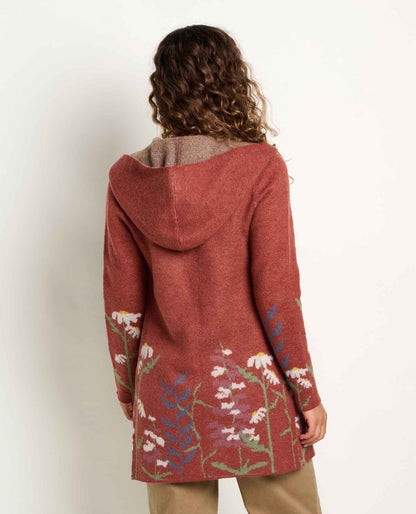Heartfelt Merino Wool Open Front Cardigan Hoodie Sundown Pattern | Toad&Co Women