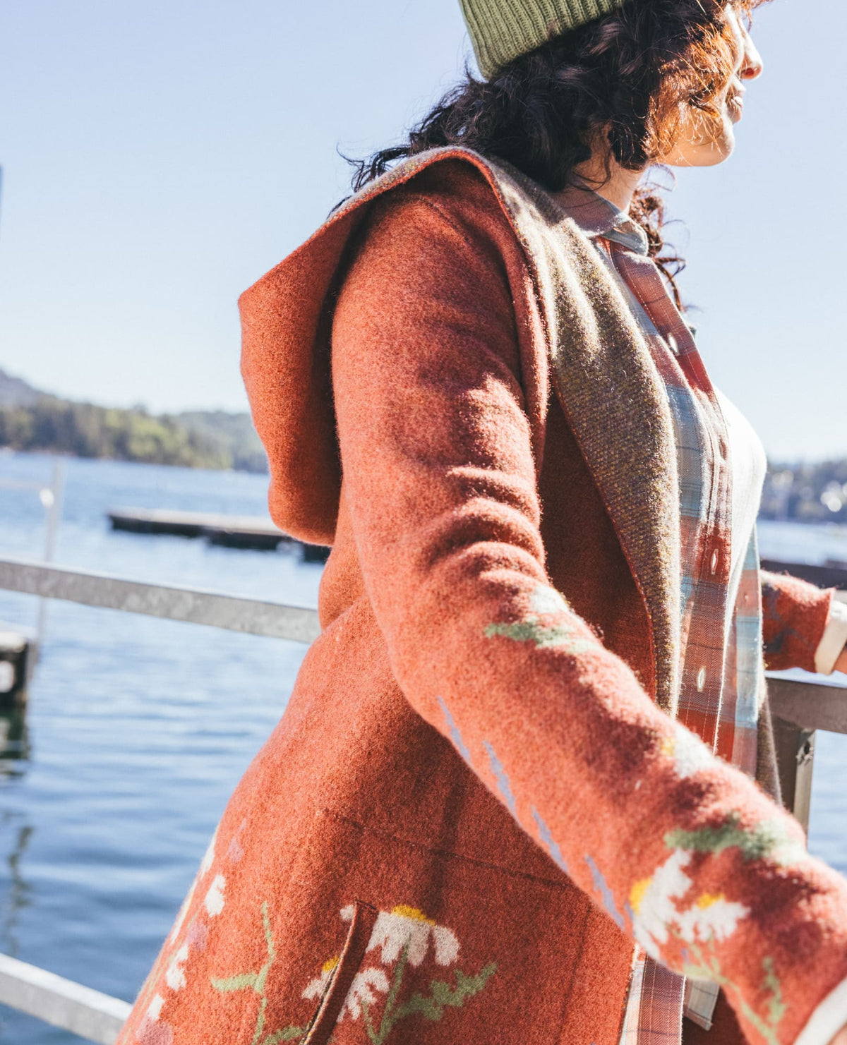 Heartfelt Merino Wool Open Front Cardigan Hoodie Sundown Pattern | Toad&Co Women