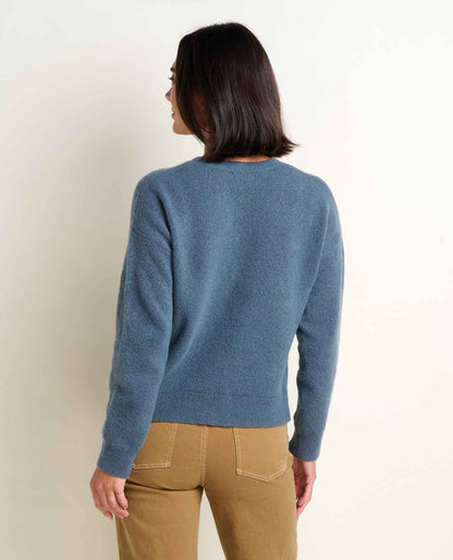 Women's Wasatch Crewneck Wool Sweater - Soft, Never Itchy Ink | Toad&Co Women