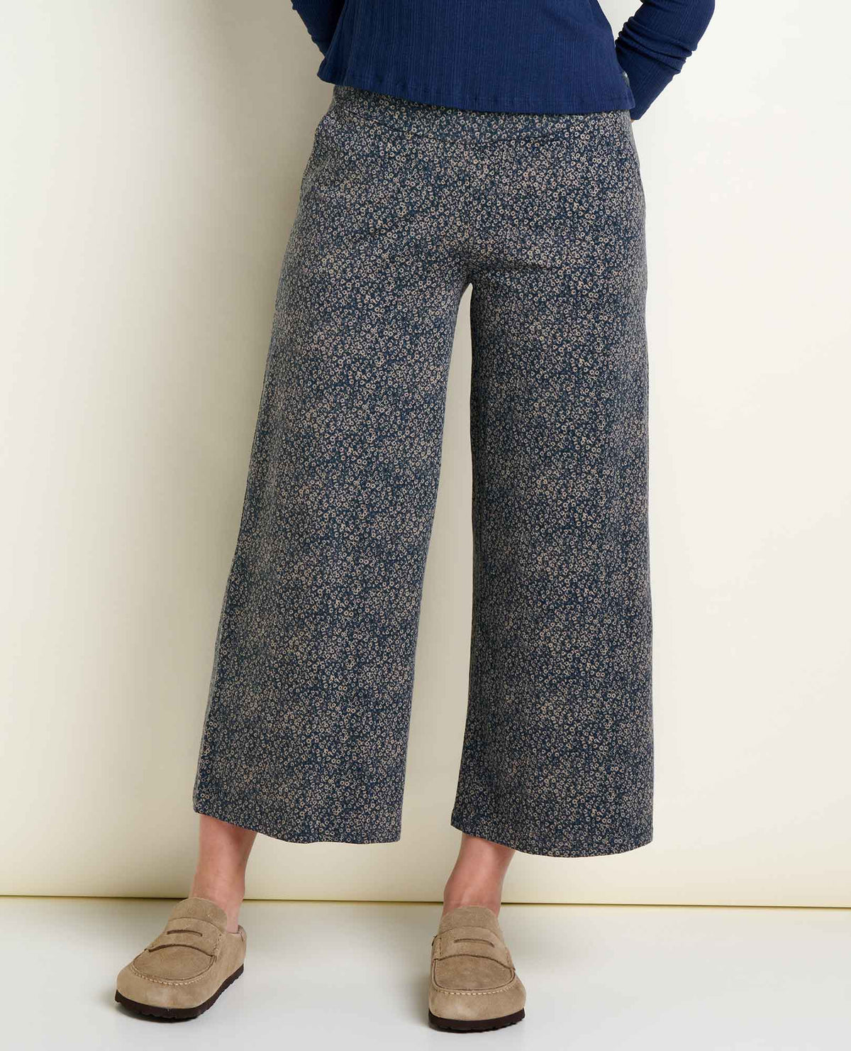Chaka Wide Leg Pull On Lounge Pant - Versatile & Cozy Ink Print | Toad&Co Women