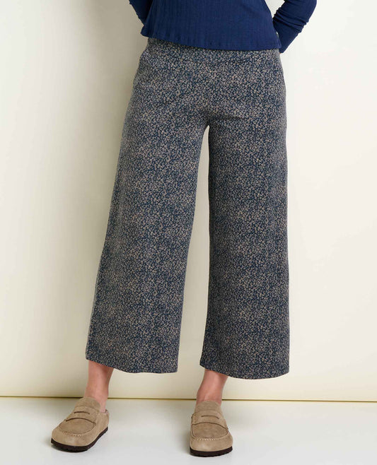 Chaka Wide Leg Pull On Lounge Pant - Versatile & Cozy Ink Print | Toad&Co Women