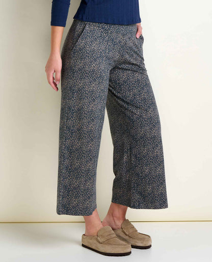 Chaka Wide Leg Pull On Lounge Pant - Versatile & Cozy Ink Print | Toad&Co Women