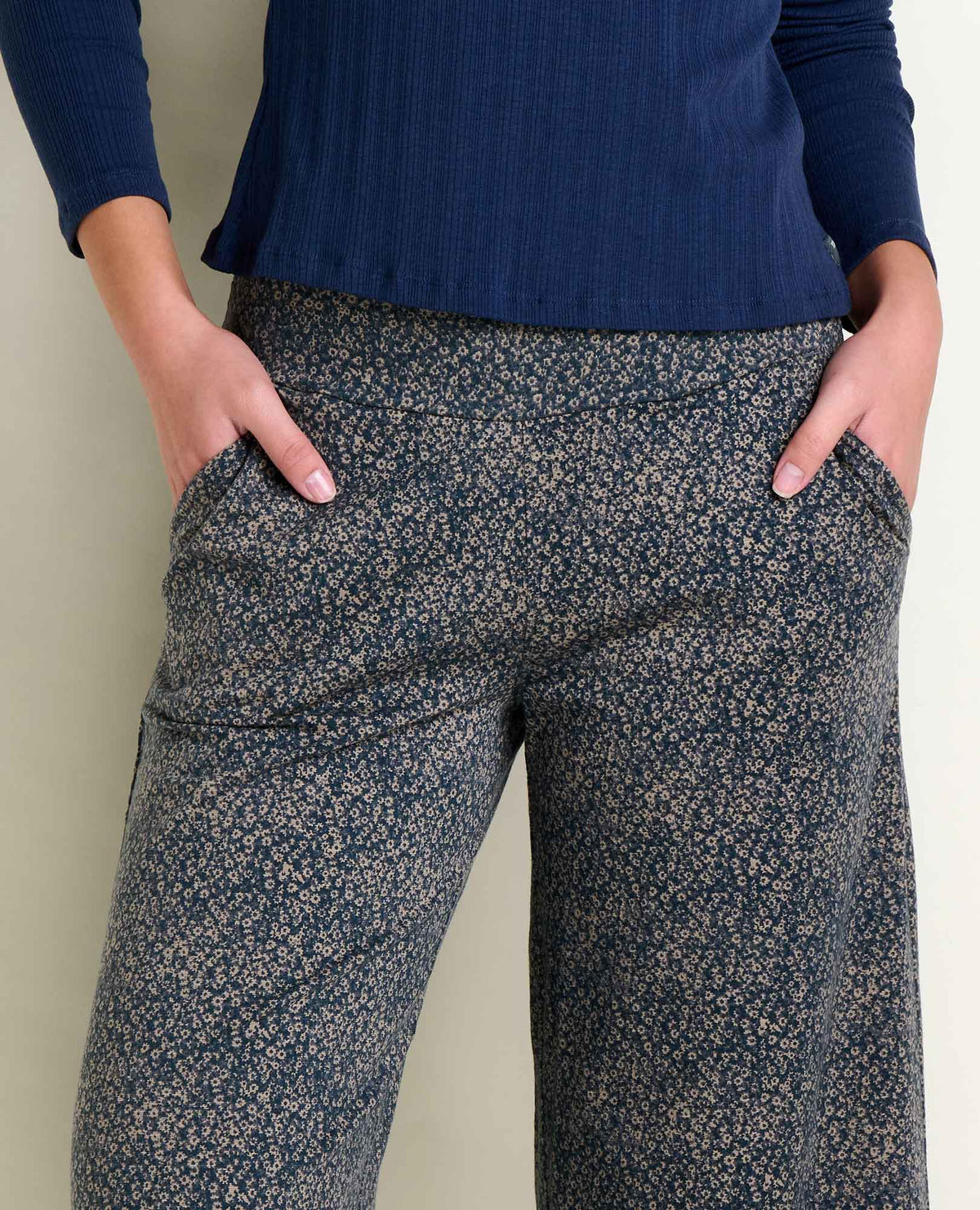 Chaka Wide Leg Pull On Lounge Pant - Versatile & Cozy Ink Print | Toad&Co Women