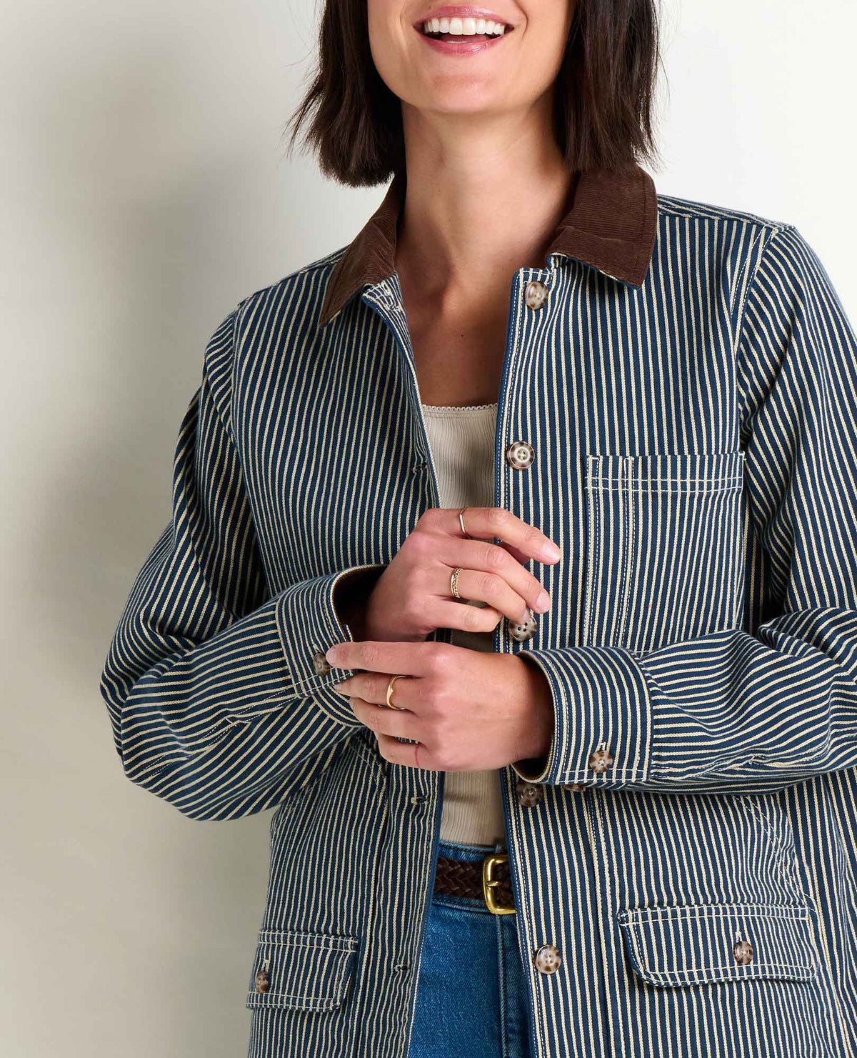 Women's Organic Cotton Balsam Denim Barn Jacket - Chore Coat  | Toad&Co Women