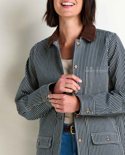 Women's Organic Cotton Balsam Denim Barn Jacket - Chore Coat  | Toad&Co Women