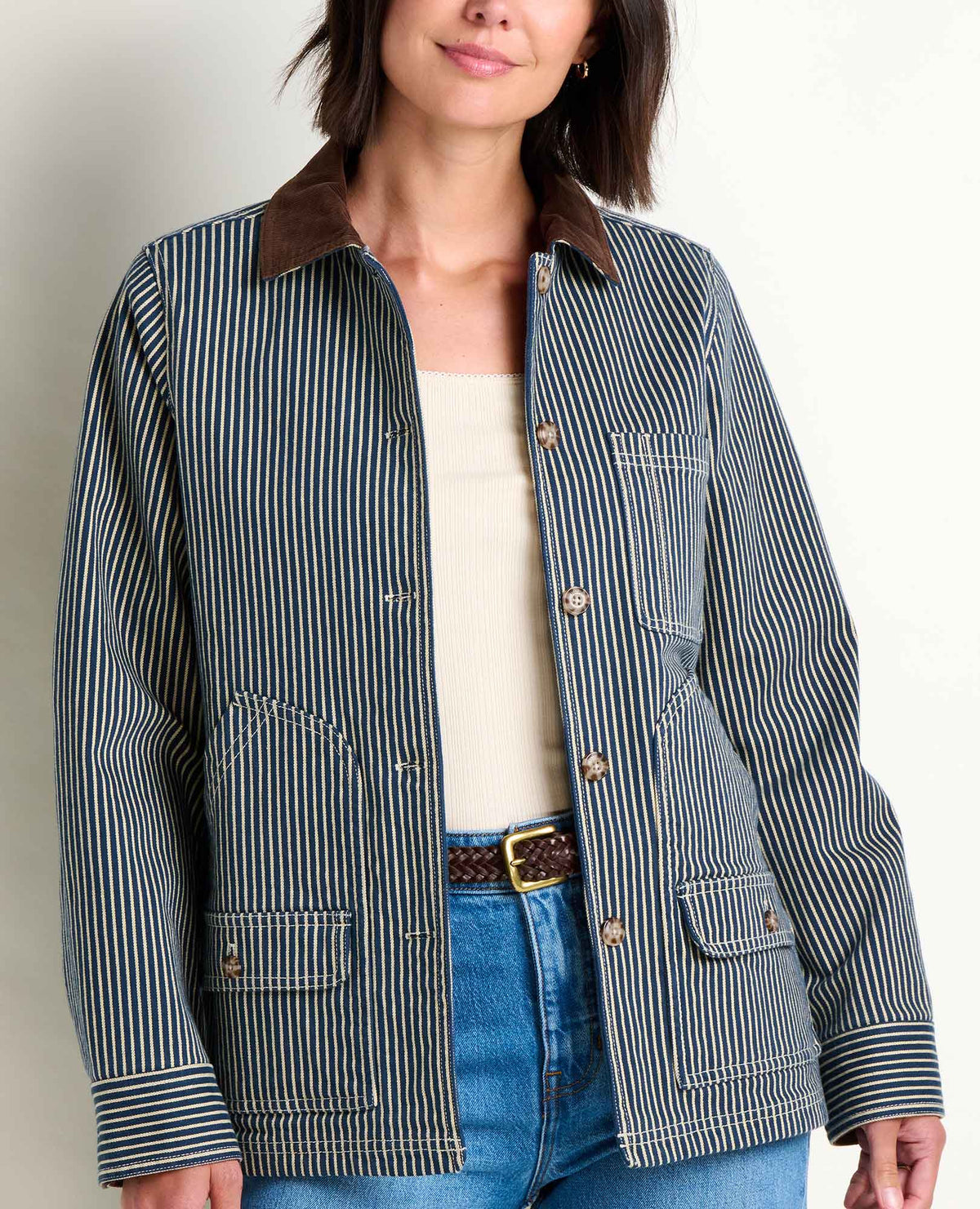 Women's Organic Cotton Balsam Denim Barn Jacket - Chore Coat  | Toad&Co Women