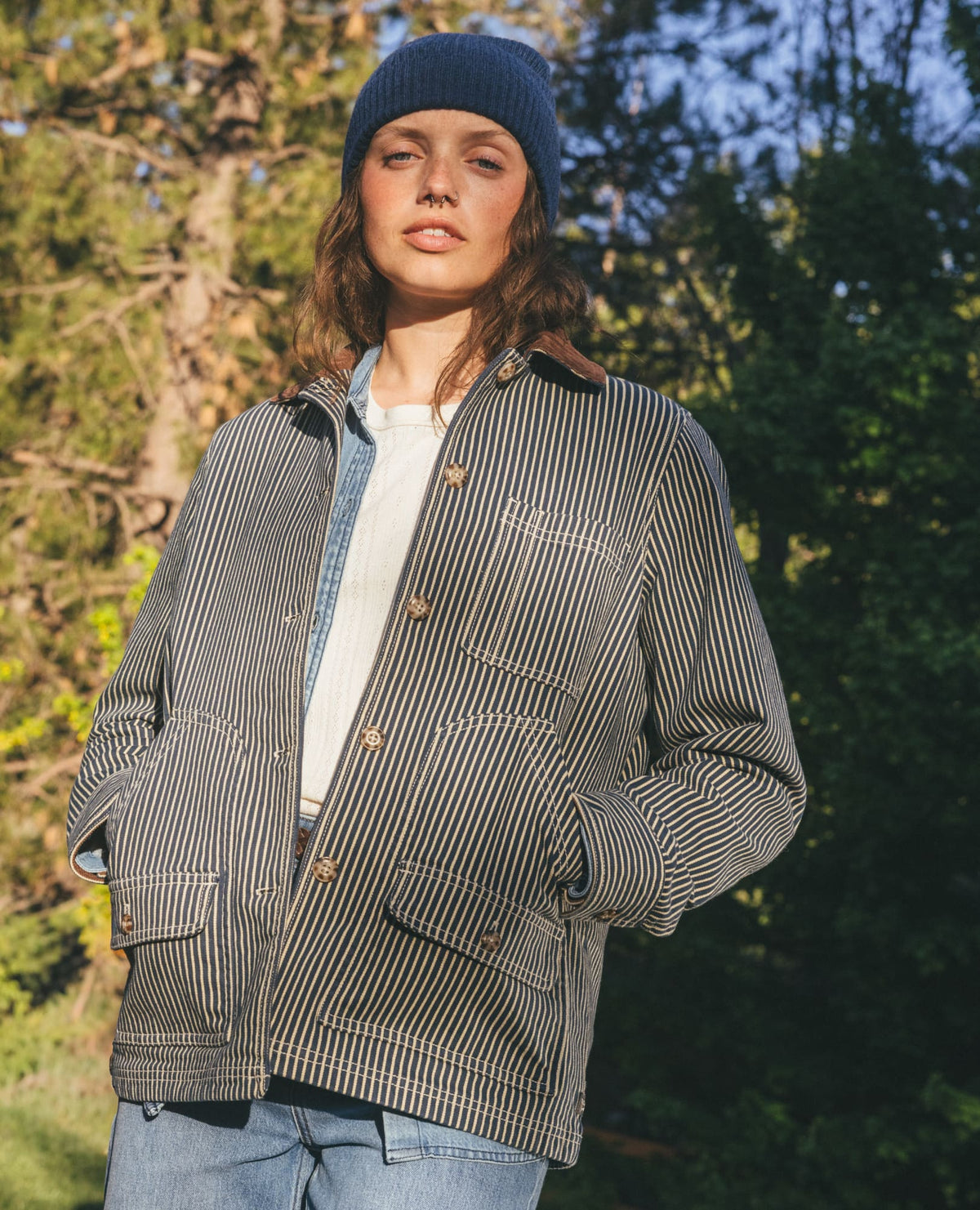 Women's Organic Cotton Balsam Denim Barn Jacket - Chore Coat  | Toad&Co Women