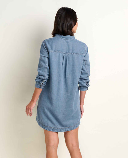 Piñon Soft Denim Popover Dress Bar Harbor | Toad&Co Women