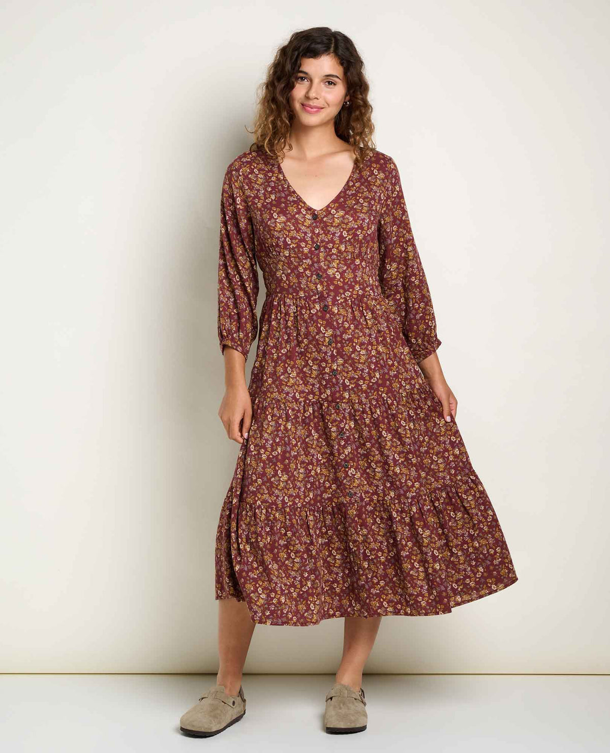 Manzana Tiered Midi Dress  | Toad&Co Women