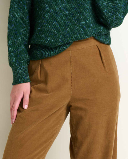 Cattail Corduroy Wide Leg Pant Honey Brown | Toad&Co Women
