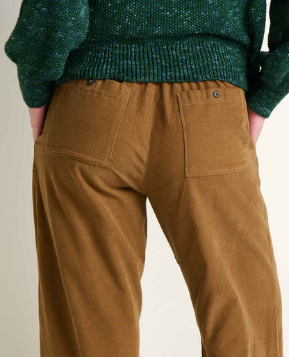 Cattail Corduroy Wide Leg Pant Honey Brown | Toad&Co Women