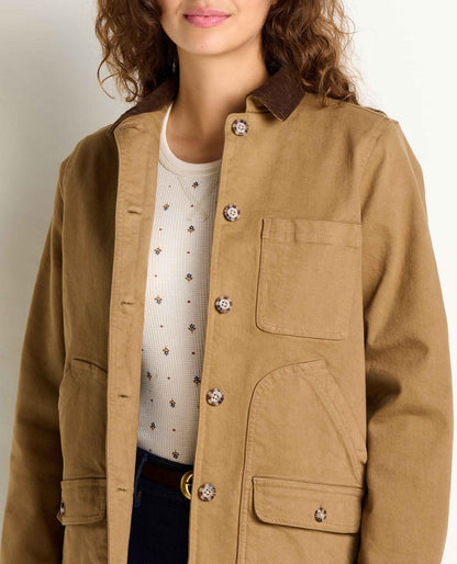 Women's Organic Cotton Balsam Denim Barn Jacket - Chore Coat  | Toad&Co Women