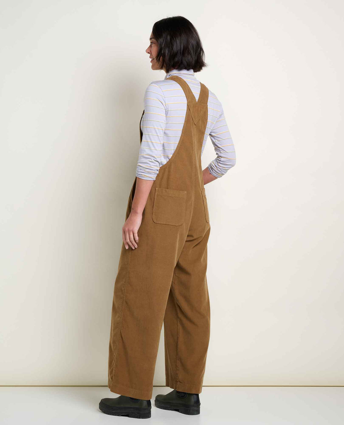 Cattail Corduroy Wide Leg Overall Honey Brown | Toad&Co Women
