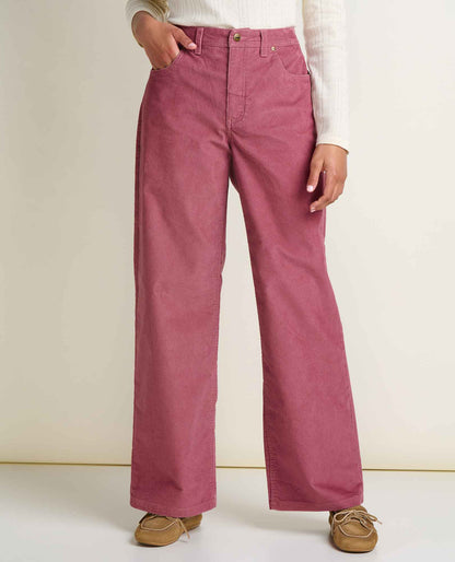 Women's Coaster Corduroy Wide Leg Pant Foxglove | Toad&Co Women