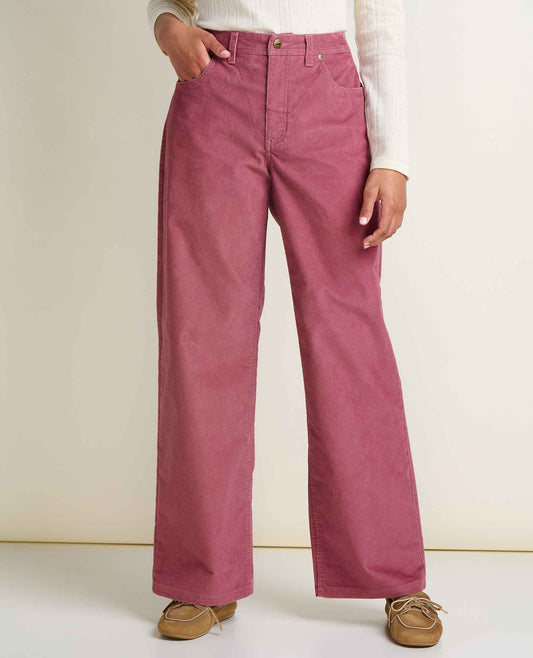 Women's Coaster Corduroy Wide Leg Pant Foxglove | Toad&Co Women