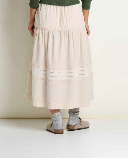 Airscape Organic Cotton Tiered Midi Skirt  | Toad&Co Women