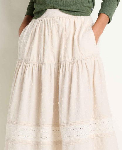 Airscape Organic Cotton Tiered Midi Skirt  | Toad&Co Women