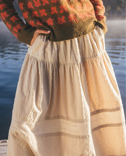 Airscape Organic Cotton Tiered Midi Skirt  | Toad&Co Women