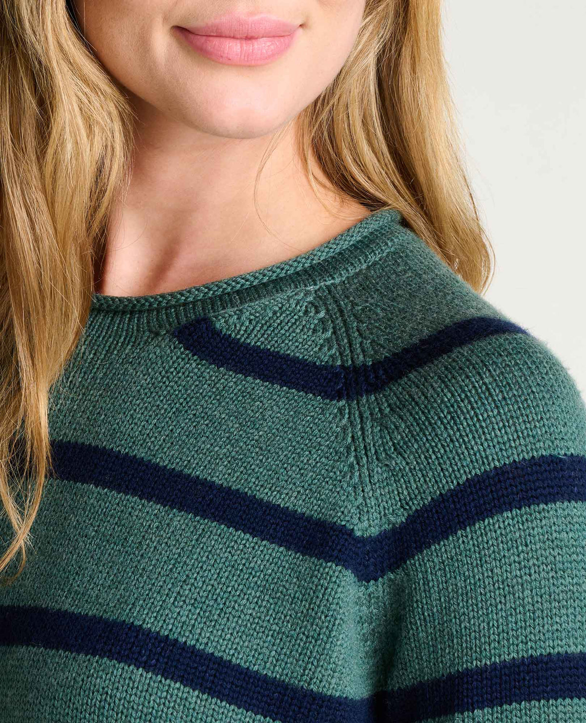 Alpineglo Sweater - Organic Cotton Next to Skin and Wool Outer Cilantro Pattern | Toad&Co Women