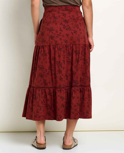 Marigold Tiered Midi Skirt - Soft, Stretchy, and Eco-Friendly  | Toad&Co Women
