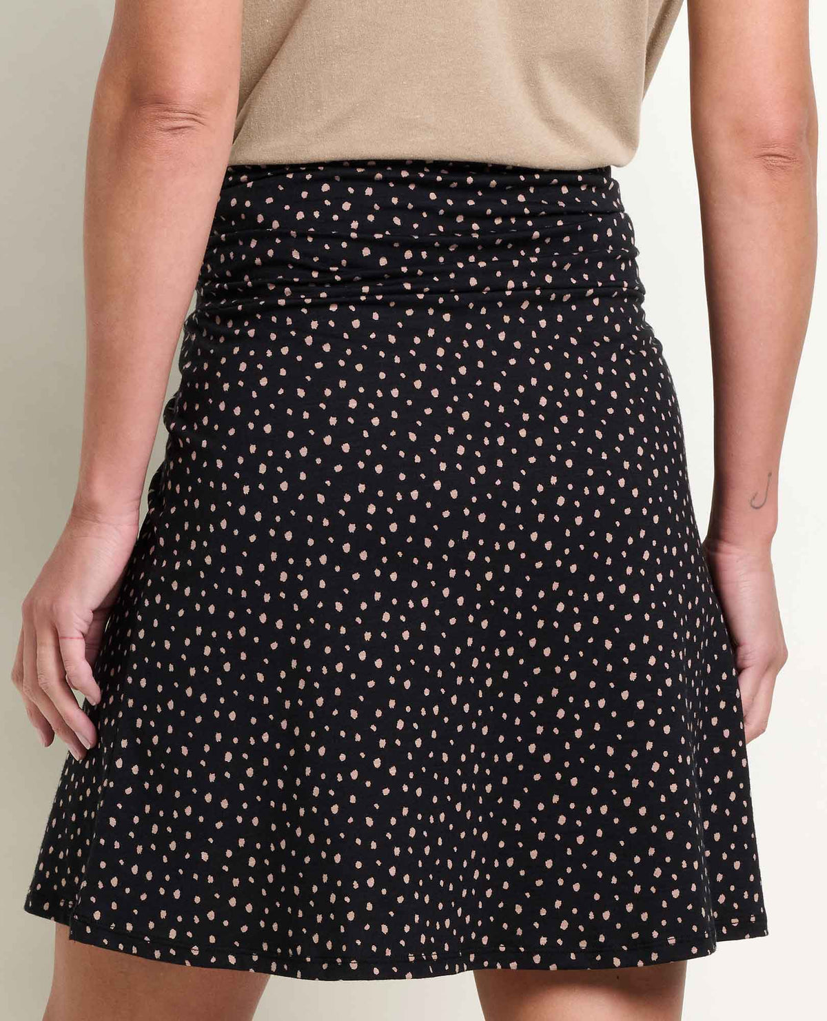 Chaka Organic Cotton & TENCEL Skirt Best Seller Black Ditsy Dot Print | Toad&Co Women