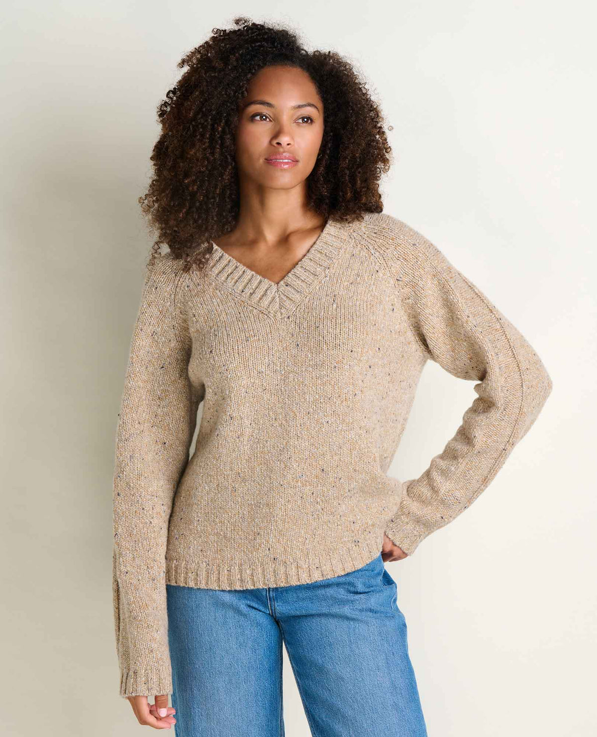 Nepwood V-Neck Sweater Dust | Toad&Co Women