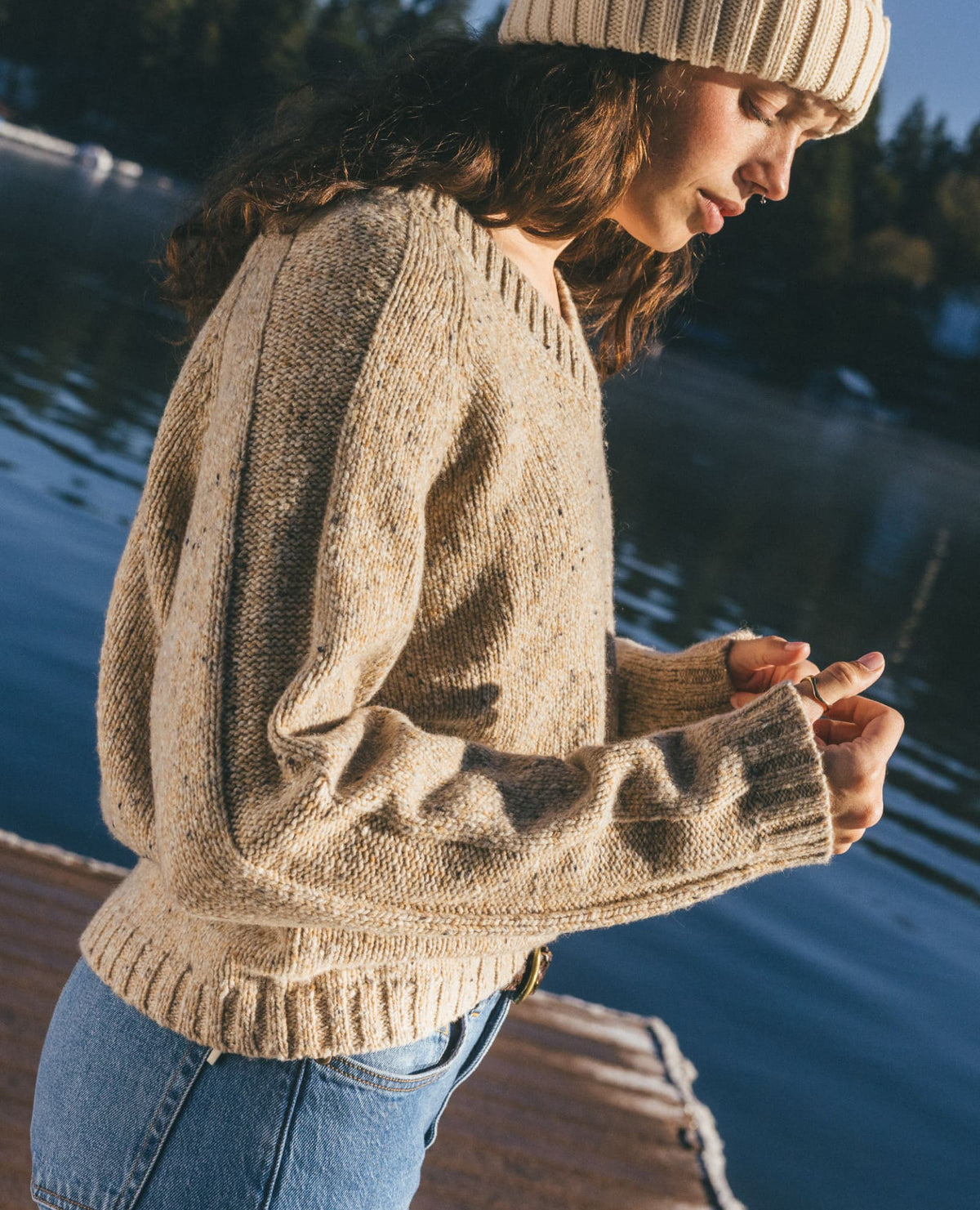 Nepwood V-Neck Sweater Dust | Toad&Co Women