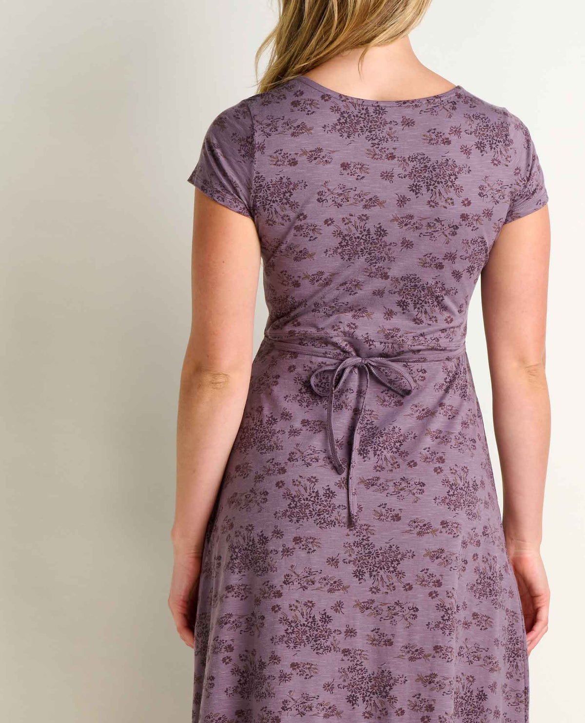 Rose Short Sleeve V-Neck Midi Dress - Soft with Stretch  | Toad&Co Women